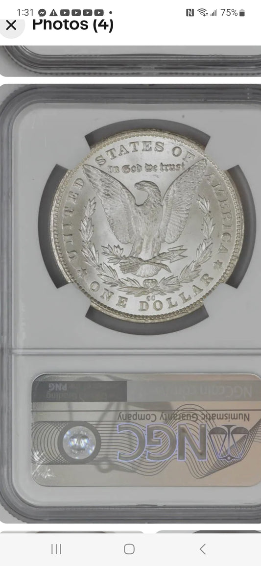 1881- CC $1 MORGAN SILVER DOLLAR MS67+ NGC