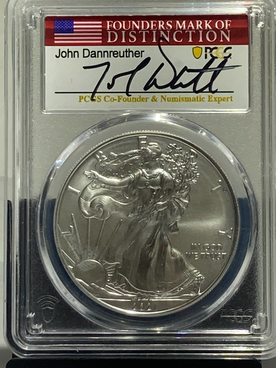 2021 PCGS MS70 T-1 EMERGENCY ISSUE STRUCK AT SAN FRANCISCO FDI JOHN DANNREUTHER SIGNATURE - Goldstar Mint 